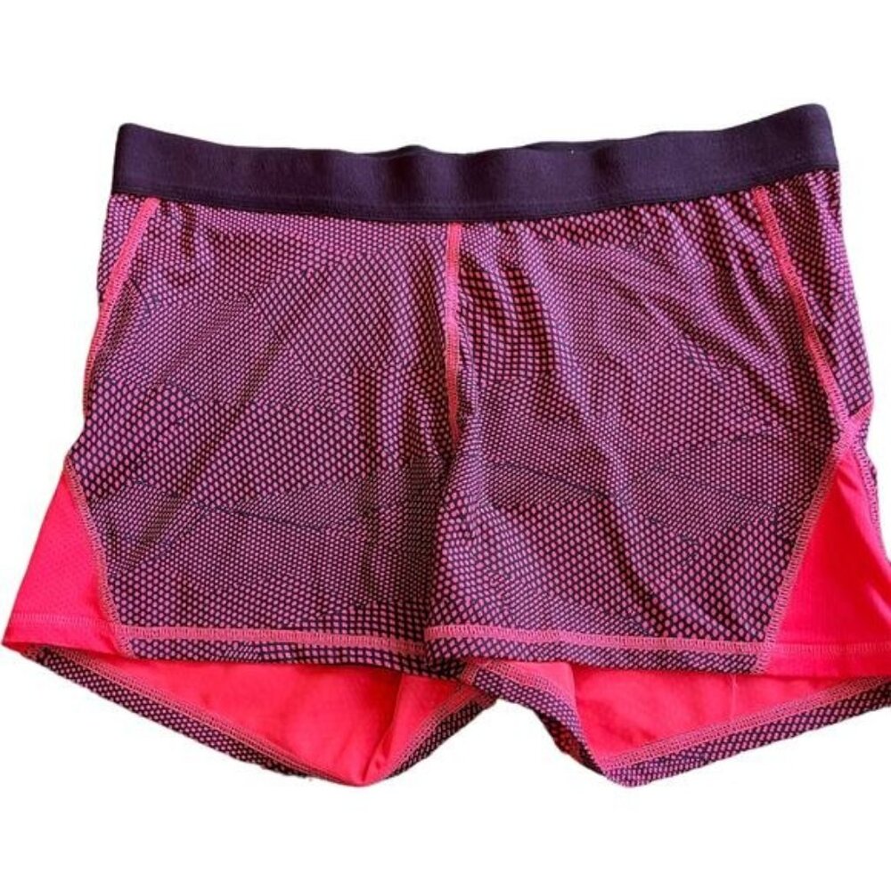 Champion Womens Athletic Mesh Shorts XL - Pink & Black